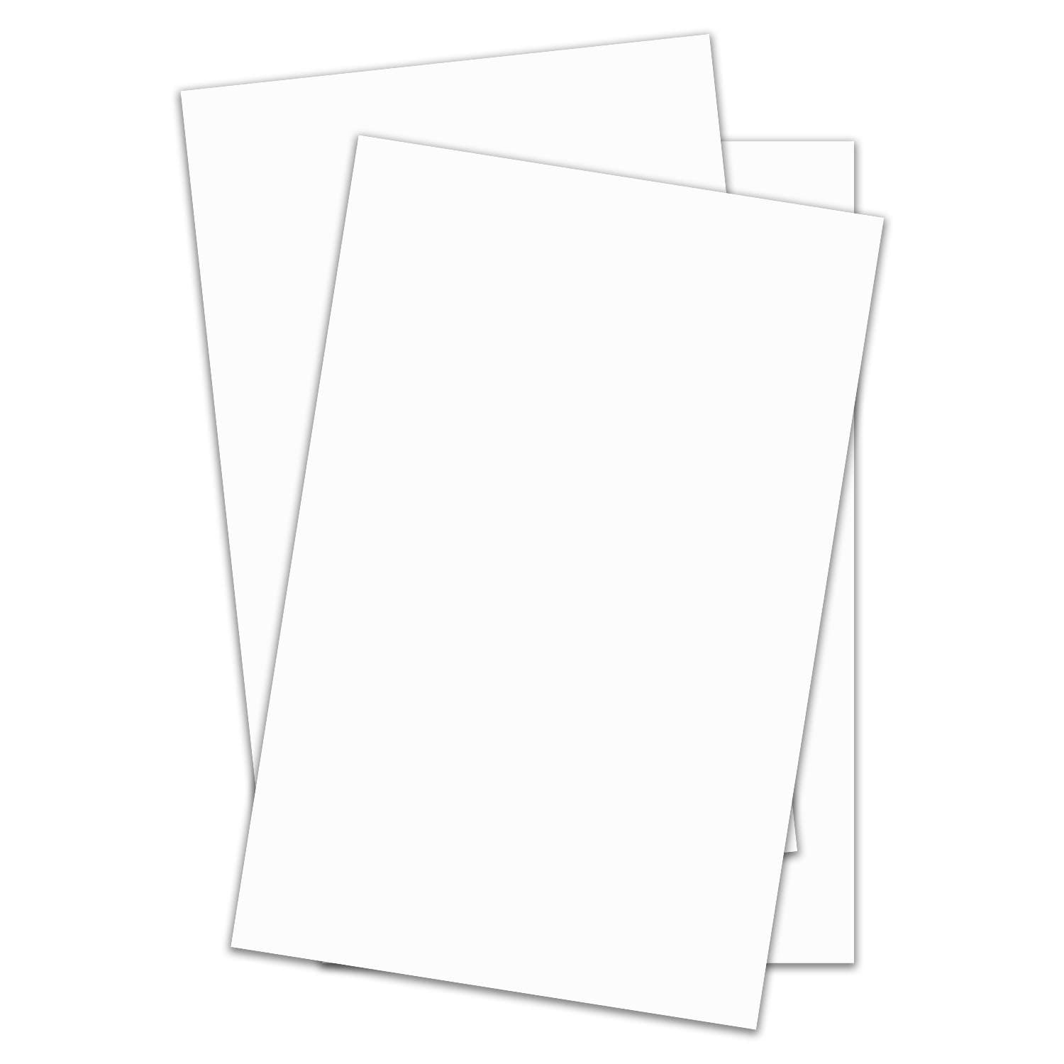 11 x 17" White Silk Matte Card Stock – Extra Thick Heavy 130lb Cover (350gsm) Cardstock – Great for Invitations, Greeting Cards, Scrapbooking, Crafts – 50 Sheets per Pack (Not for Inkjet Printer)