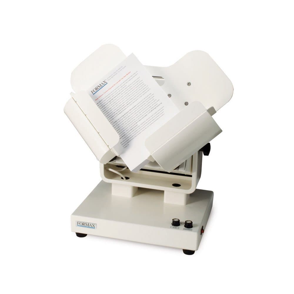 Formax FD 402TA1 Tabletop Air Jogger, Up to 2500 Vibrations per Minute, Variable Air Pressure Control, Tilting Jog Bin, Jogs up to 940 Sheets, 3 Operating Modes