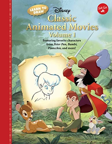 Learn to Draw Disney Classic Animated Movies Vol. 1: Featuring Favorite Characters from Alice in Wonderland, the Jungle Book, 101 Dalmatians, Peter ... Draw Favorite Characters: Expanded Edition) Library Binding – Illustrated, 1 Jan. 2017