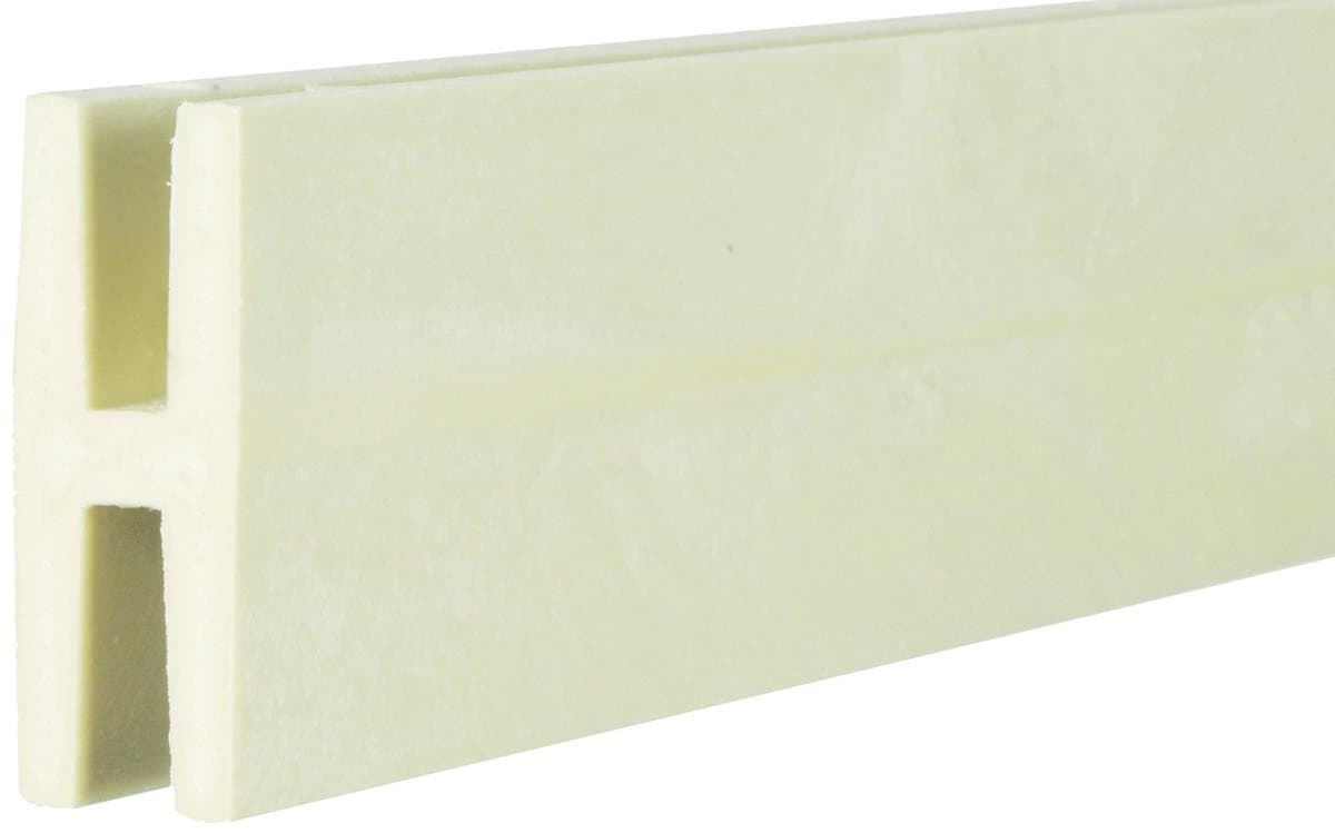 Veranda 3/4 in. x 1/2 in. x 8 ft. White Plastic Lattice Divider