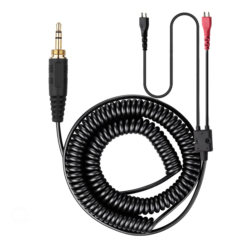 BUTIAO HD25 Cable, Replacement Spring Cable Extension Cord with 6.35mm Adapter for Sennheiser HD25 HD25-1 HD25-1 II HD25-C HD25-13 HD222 HD224 HD230 HD250 Headphones