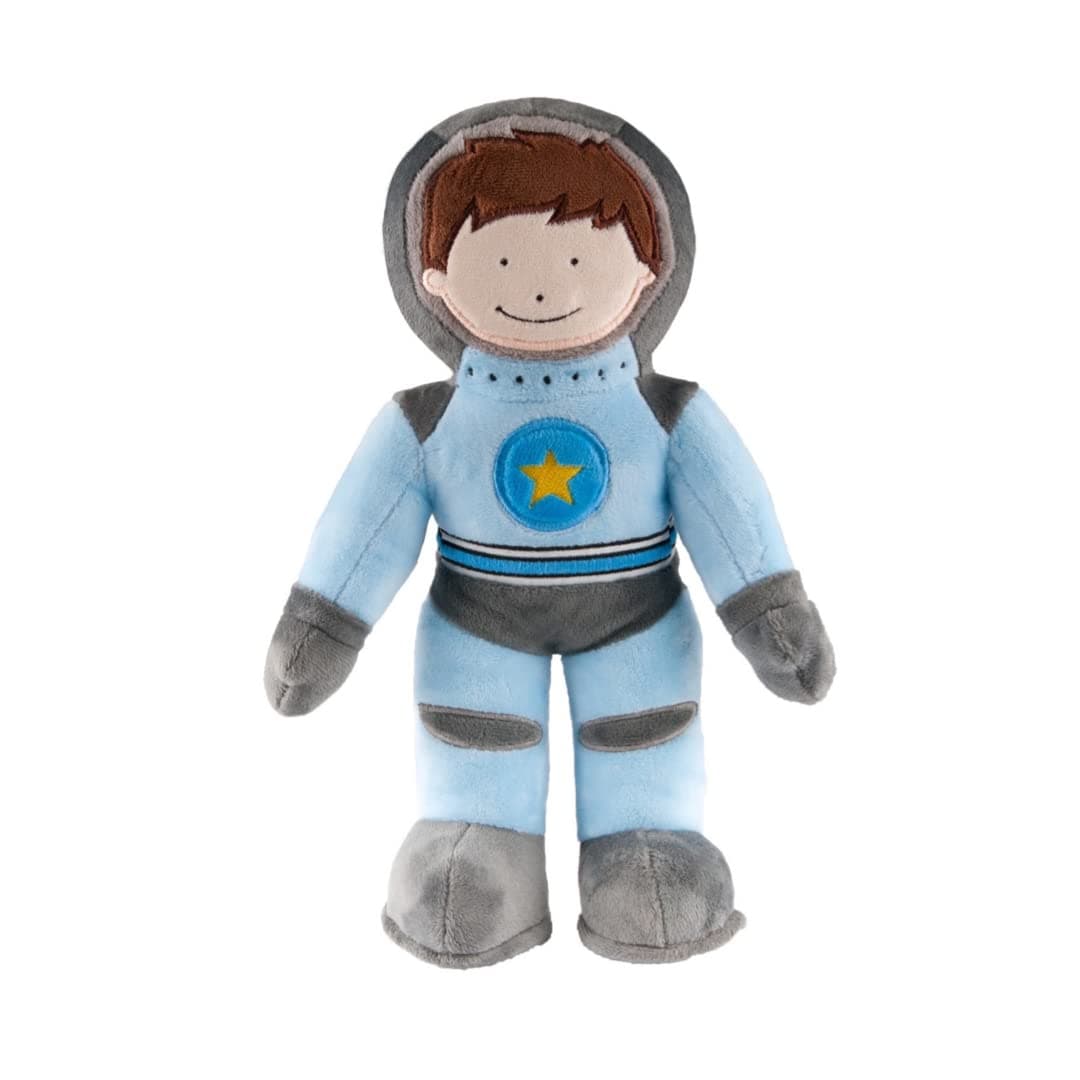 Storklings Astronaut Teddy Soft Toy, Space Stuffed Plush Spaceman, 32cm height, in a Blue Spacesuit