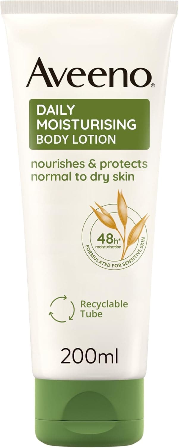 Daily Moisturising Body Lotion (1x 200ml), Hydrating Lotion Enriched with Nourishing Colloidal Oatmeal, Gentle Body Moisturiser Suitable for Sensitive and Dry Skin