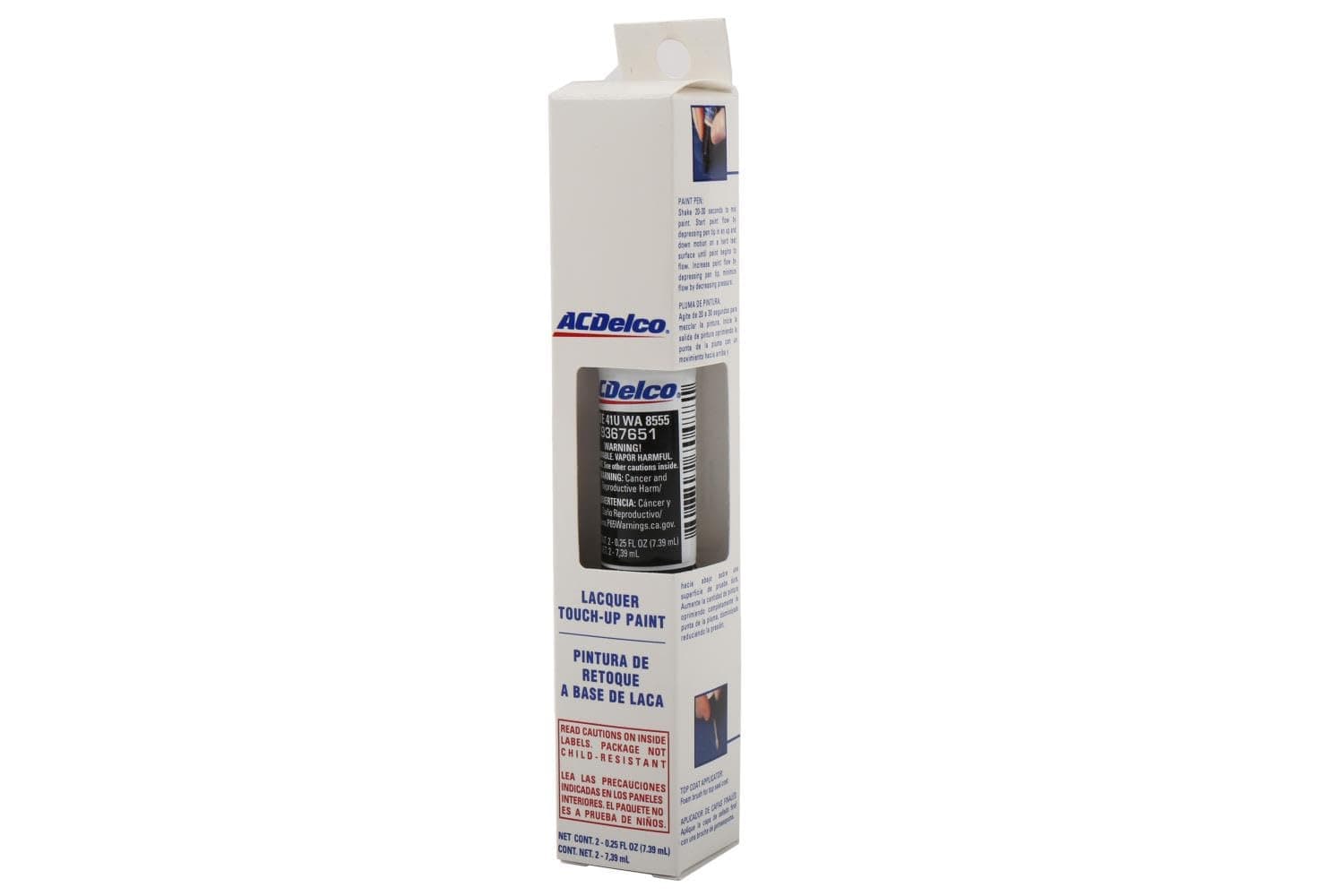 ACDelco 19328528 Black (WA8555) Four-In-One Touch-Up Paint - .5 oz Pen