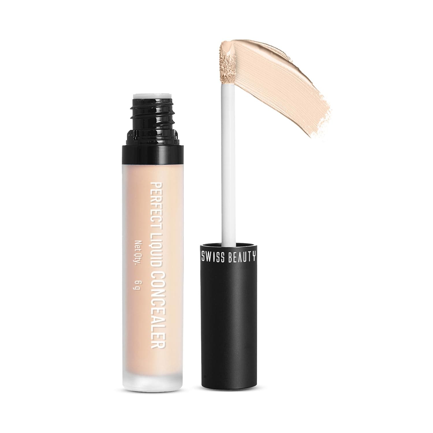 Liquid Light Weight Concealer With Full Coverage |Easily Blendable Concealer For Face Makeup With Matte Finish | Shade- Creamy Beige, 6g