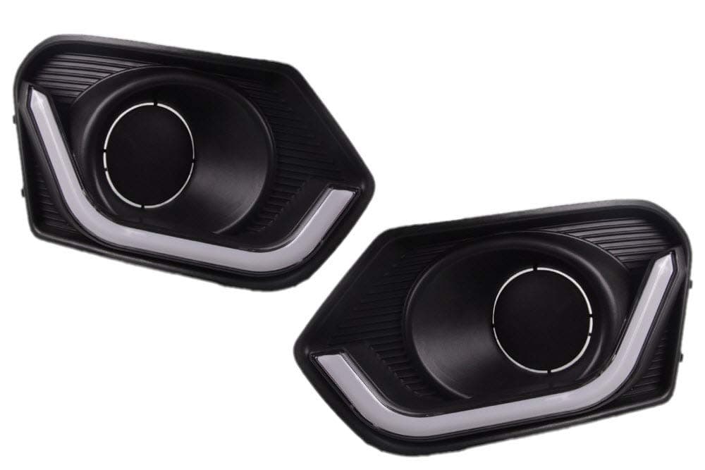 Off-Road White LED Daytime Running Lights Car LED DRL Driving Yellow Signal Function for Maruti Suzuki Dzire 2017 2018