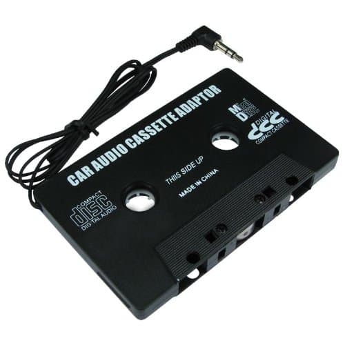 CDL Micro Car Radio-Tape Cassette Player Adapter Convertor White for MP3 Smart Phone Black