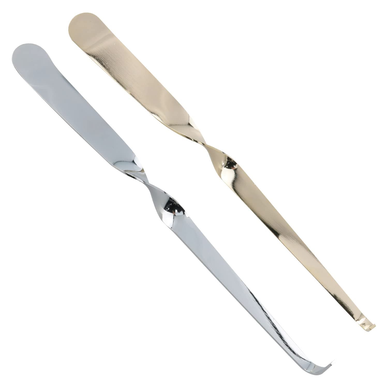 2pcs Stainless Steel Wick Dippers Put Out Extinguish Candle Wick Dipper Candle Hook Home Candle Wick Tools (1 x Silver + 1 x Gold)