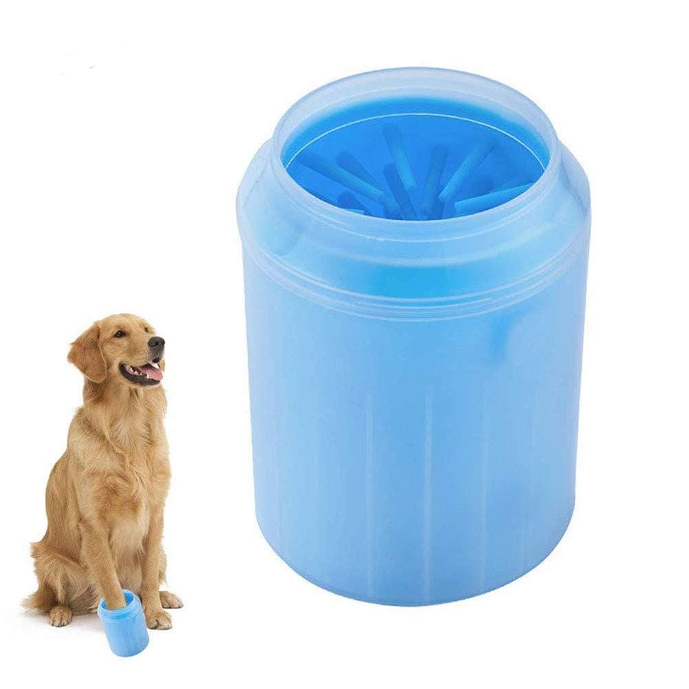 Dog Paw Cleaner, Portable Pet Cleaning Brush Cup Dog Pose Cleaner Foot Cleaning Brush Foot Washing Cup L