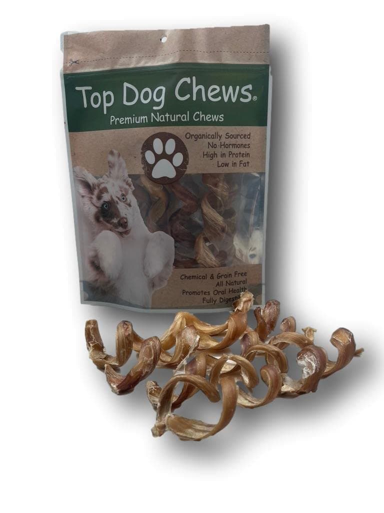 6"-8" Bully Stick Spirals - 25 Springs From Top Dog Chews