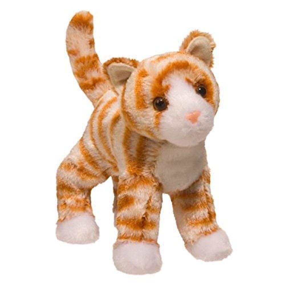Douglas Hally Orange Striped Cat Stuffed Animal | 8-inch Tall
