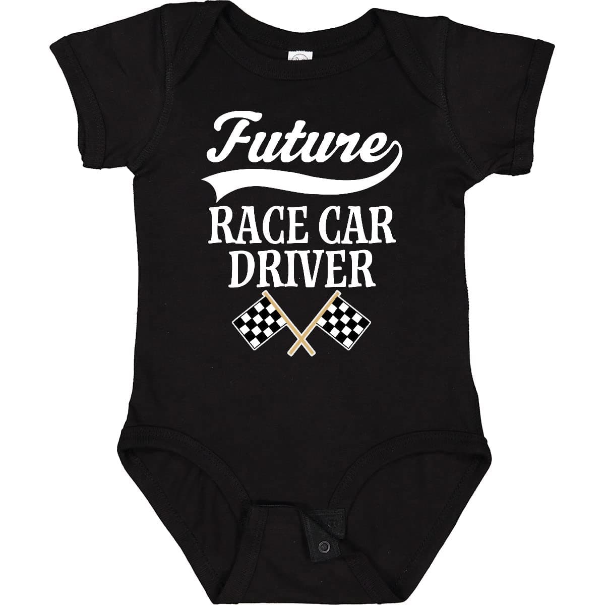inktasticFuture Race Car Driver Racing Infant Creeper 2bf79 - Black - Newborn