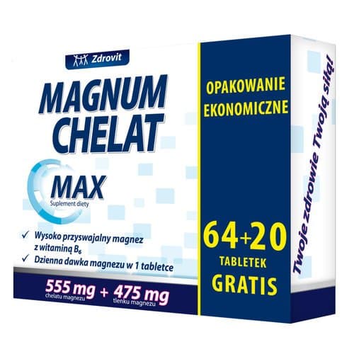 Magnum Chelate MAX - 64 + 20 tablets