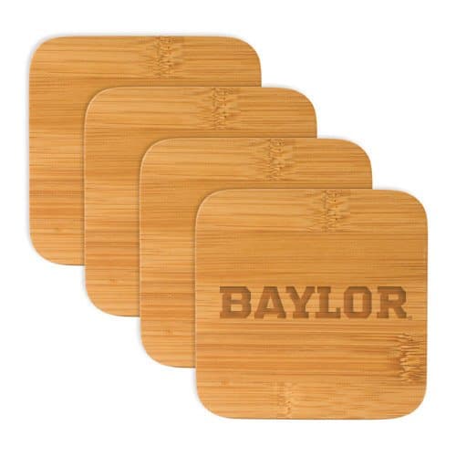 Baylor Bamboo Coasters