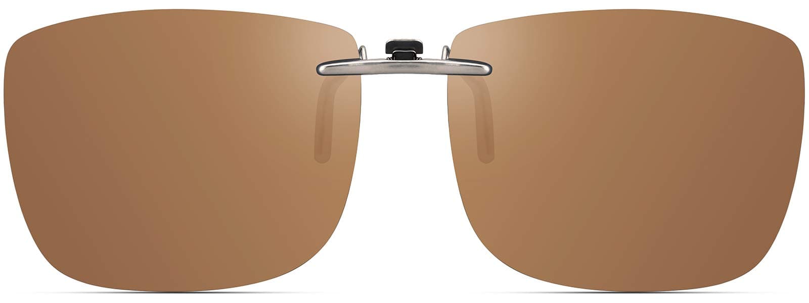 Polarized Clip On Sunglasses Over Prescription Glasses Men Women Compact Fit Non-Flip Up