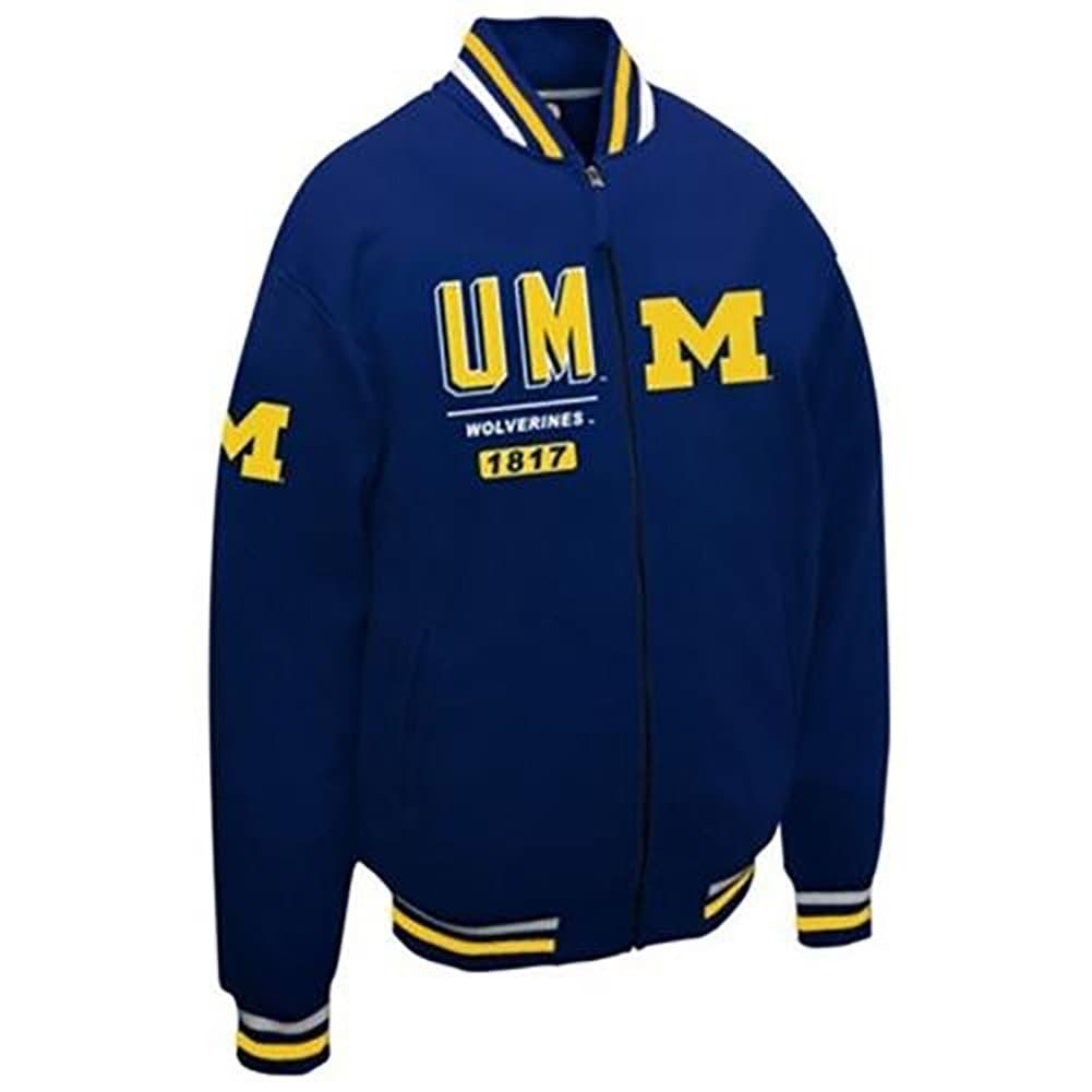 NCAA Michigan Wolverines Men's Block Fleece Jacket