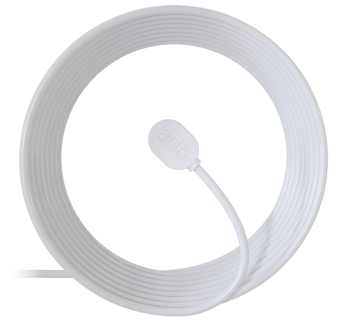 Outdoor Charging Cable - Arlo Certified Accessory - 25 ft, Weather Resistant Connector, Works with Arlo Pro 5S 2K, Pro 4, Pro 3, Ultra 2, Ultra, Floodlight, and Go 2 Cameras, White - VMA5600C