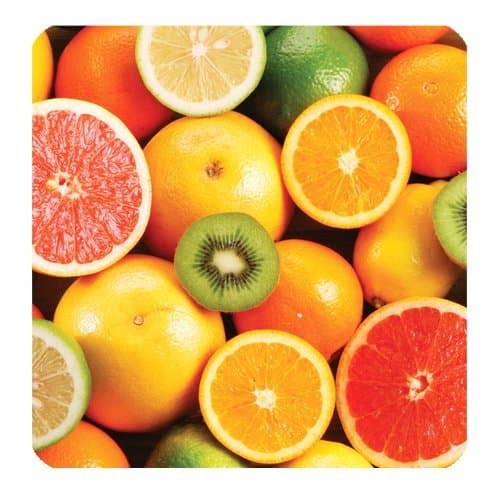 Cool All Fresh Fruit Custom Square Coaster