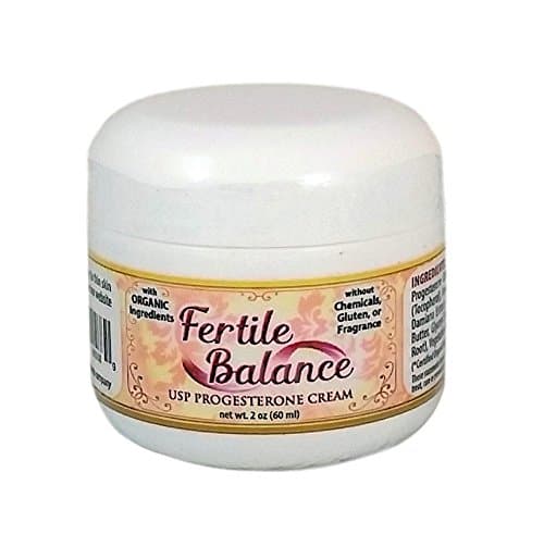 Fertile Balance Bioidentical Progesterone Cream 2 oz - With Organic Ingredients, Paraben Free, Non-GMO, and Soy-Free