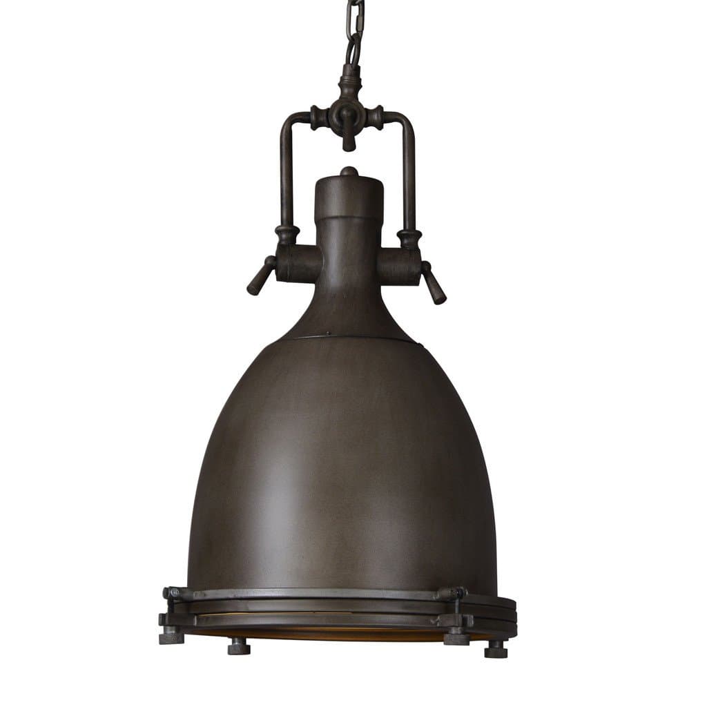 Vintage Industrial black dome Kitchen pendant Hanging Light Rustic Aged Iron Steampunk