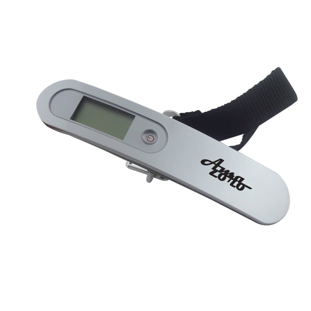 AmaZoro Electronic Digital Portable Compact Luggage & Suitcase Weighing Scale Handheld 110 lb/50 kg Airline & Free Ebook Included, "Secret Travel Trips", A $20 Value!