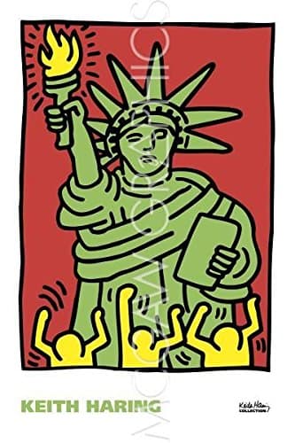 Bruce McGaw Statue of Liberty, 1986 by Keith Haring 22"x30" Art Print Poster