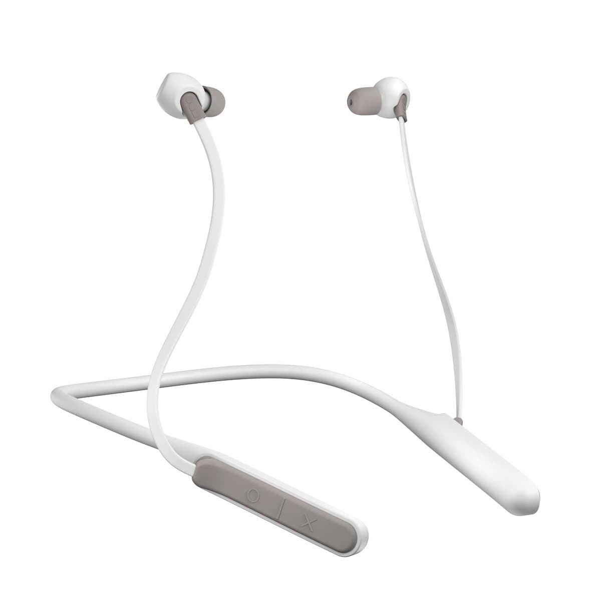 Jam Tune In Neckband Style Bluetooth Headphones, 9mm Drivers, 12 Hour Playtime, 10 Metre Range, Hands Free Calling, IPX4 Sweat and Rain Resistant Wireless Workout Earbuds - Grey