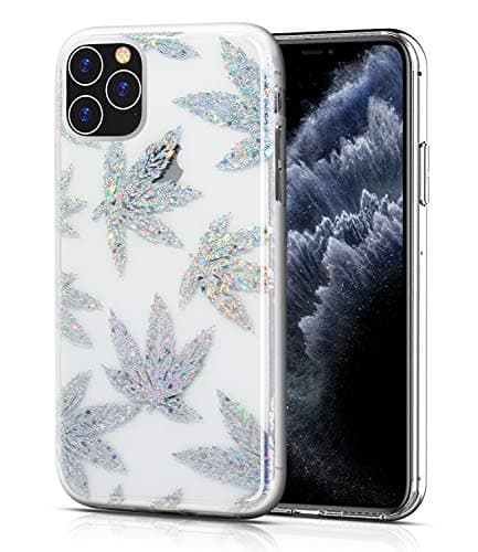 WALAGO iPhone 11 Pro Max Case, Clear Design Elegant Texture Colorful Maple Leaves for Girls Slim Flexible Soft TPU Edge Bumper Anti-Scratch Rigid Hard PC Back Protective Cases for iPhone 11 Pro Max
