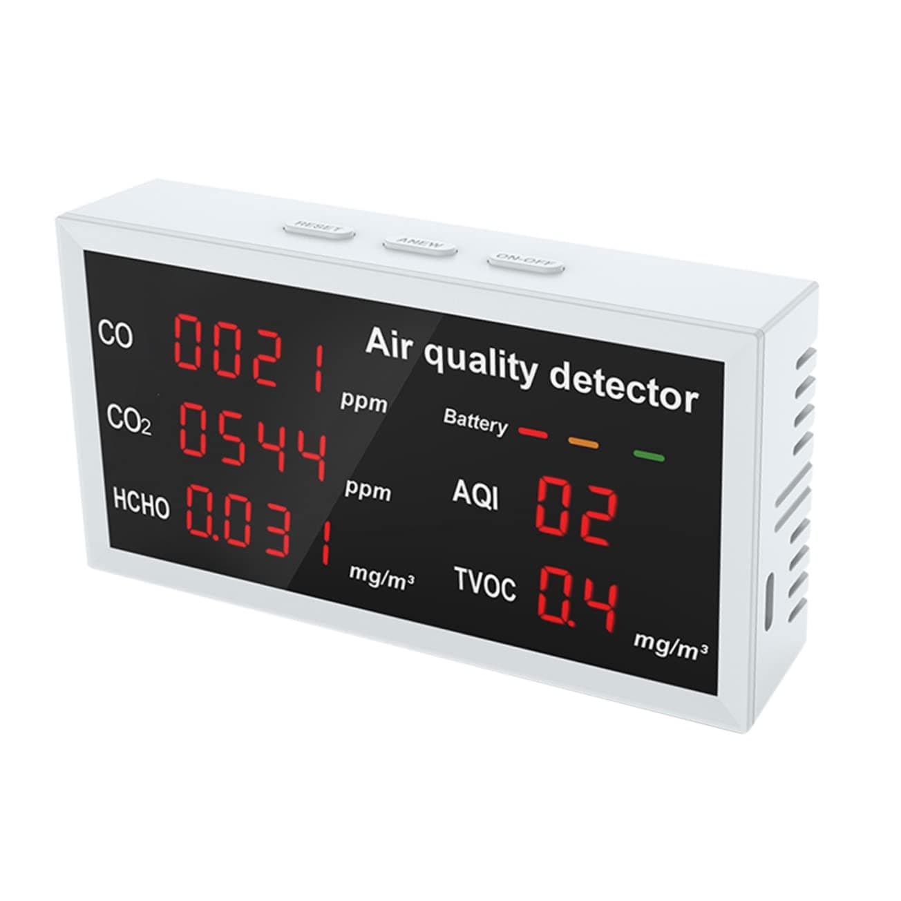 Detector for Home Air Detector Home Tools Outdoor Tools Air Quality Tester Indoor Air Tester Co2 Detector Tester Air Quality Monitor Electronic Component Portable Meter