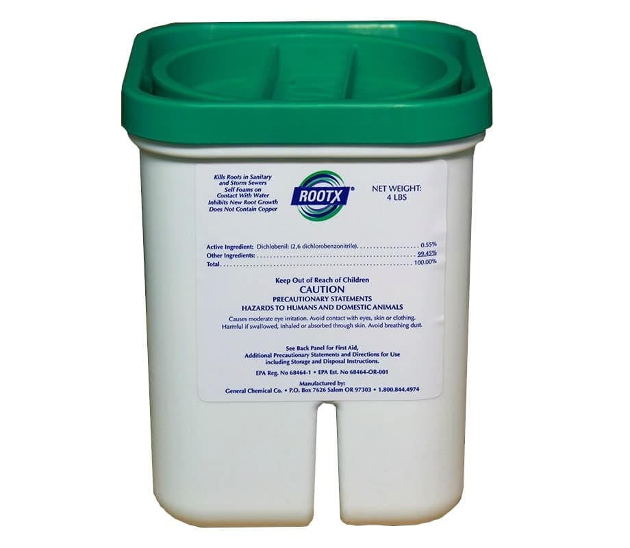 RootX4 LB. JAR (No Funnel/Applicator) Foaming root control for sewer lines and septic systems