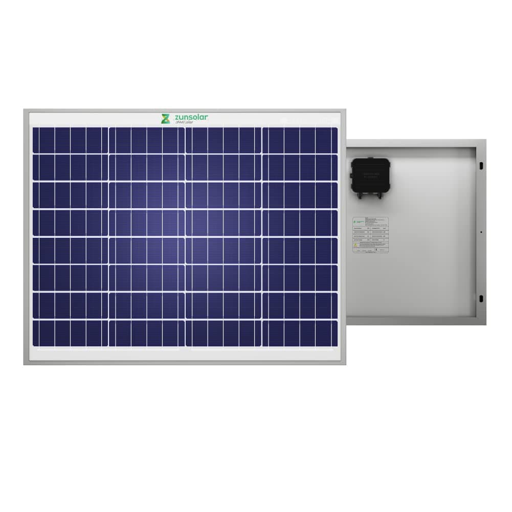 ZunSolar 50 Watt Polycrystalline Carat 24 ZR Series Solar Panel