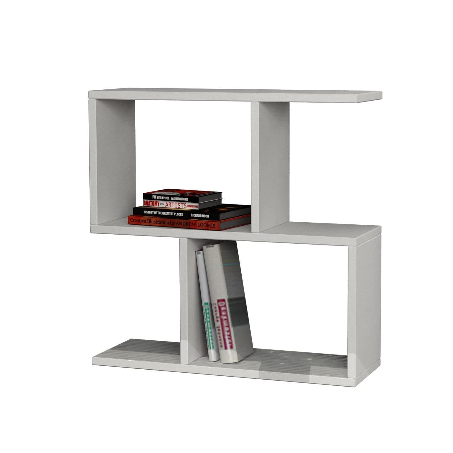 Decortie White Side Table - End Table - Modern Livingroom Furniture - Great Display - 60x20x60 (cm)