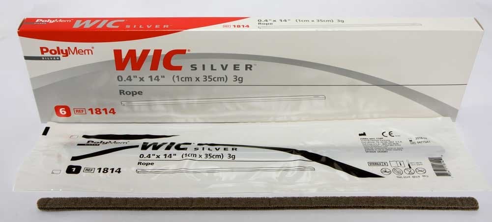 PolyMem WIC Non-Adhesive Wound Dressing, Cavity Filler, Foam, 0.4' X 14', 3 Grams, 1814 (Box of 6)