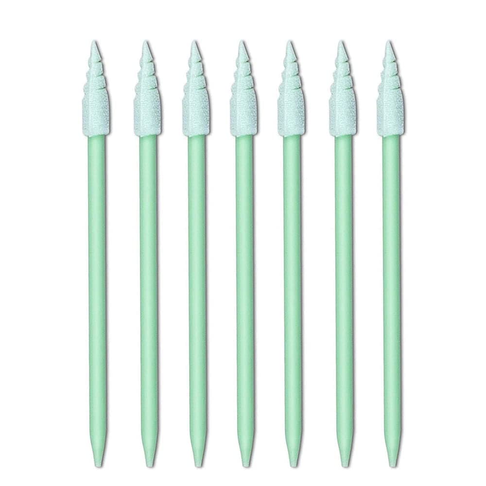 ARGOMAX Pack of 200 Foam Swabs, Foam Cleaning Sticks, Cleaning Sticks, Multi-Purpose Cleanroom Foam Tip for Inkjet Printers, Gun, Optical Devices, Camera, Painting, Car Detailing (Green)
