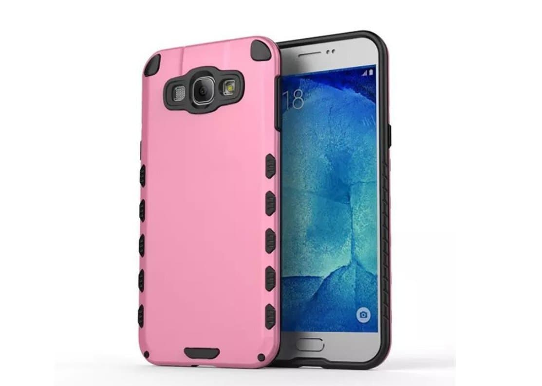 For Samsung A8 Case, TRIFORCE LU 2 in1 hybrid aegis shield protective case for Samsung A8 (pink)