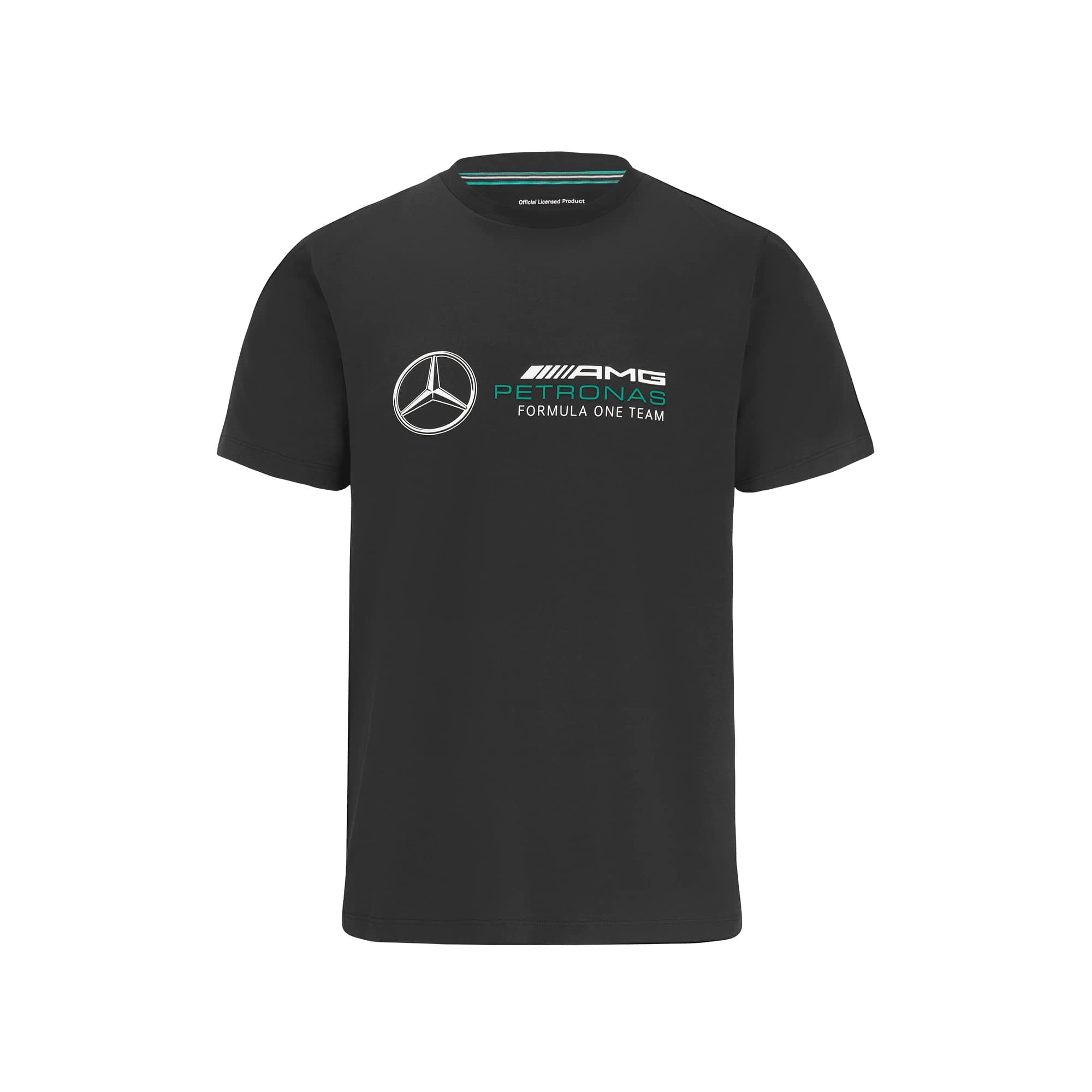 Mercedes AMG PetronasFormula One Team - Official Formula 1 Merchandise Collection - Large Logo T-Shirt, black