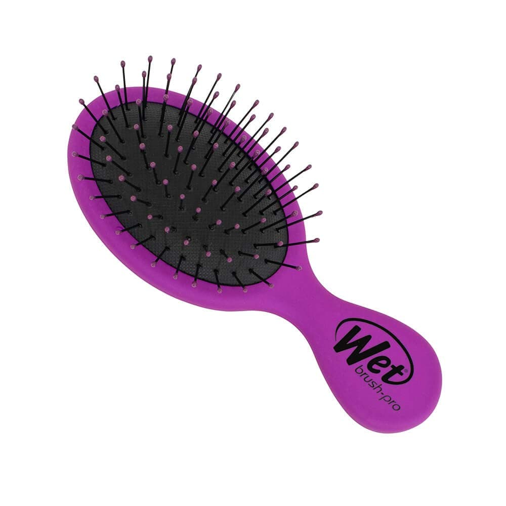 Squirt Detangler Hair Brush with Soft IntelliFlex Bristles, Mini Travel Detangler - (Voilet)