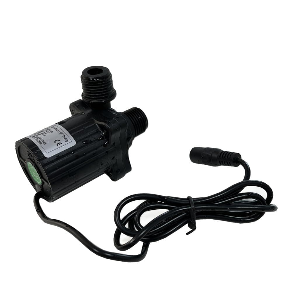 SHYSKY DC40F-2460 Micro Brushless DC Water Pump 24V 28W, 960LPH 6M, Waterproof, 1/2 inch threaded ports, Safe Low Noise Stable Long-term Work, Submersible or Land Use, For Small cooling, gardening