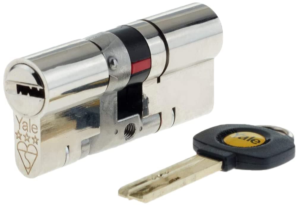 Yale B-YS3-3535N Anti-Snap 3 Star Euro Double Cylinder, High Security, 35:35 (70mm), Nickel Finish