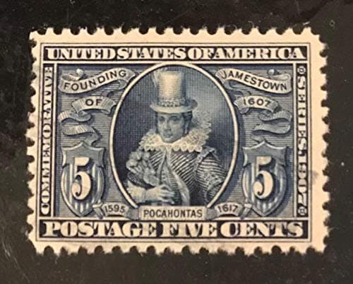 POCAHONTAS ~ Jamestown #330 Single 5¢ US Postage Stamp (Stamp Collecting)