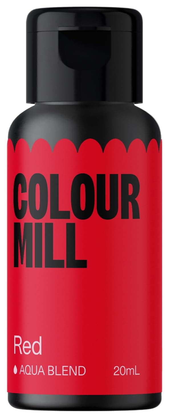 Colour Mill Aqua Blend Food Colouring Red: Liquid Water Based Food Colouring - 20ml