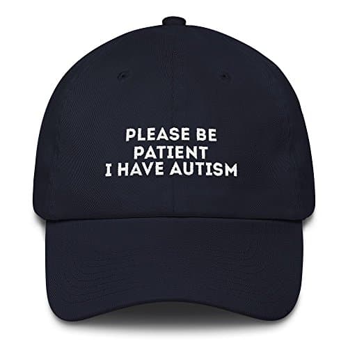print7trend please be patient i have autism cap Cotton Cap - Made in The USA