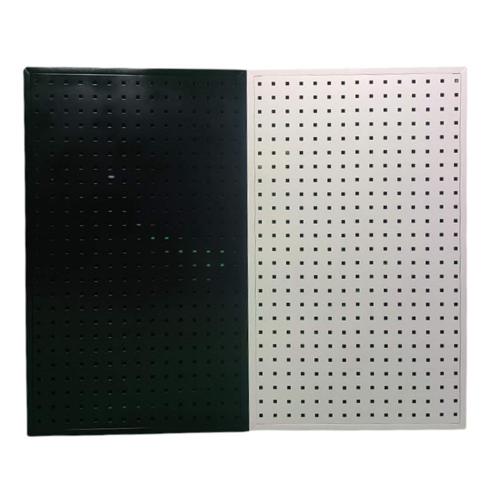 InChengGouFouX Metal Pegboard Panel Garage Fixed Board Garage Wall Tool Rack Hanging Storage Scaffolding Home Workshop DIY Garage Storage (Color : White, Size : 100x80cm)