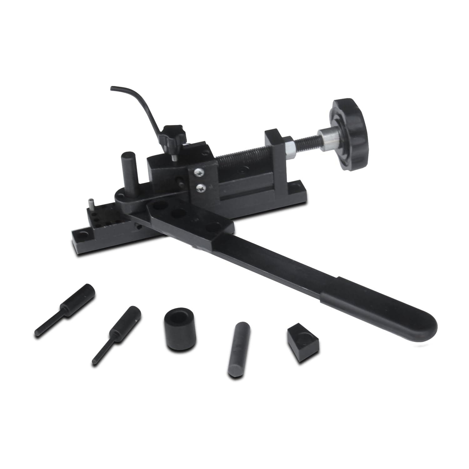 Kaka industrial MUB-1 Mini Universal Bender Forms Wire Flat Metal, metal bender ornamental, for Flat Round Stock, Hook, Clamp, Coil - Wire. Manual Mounting Mini Universal Bending Bender