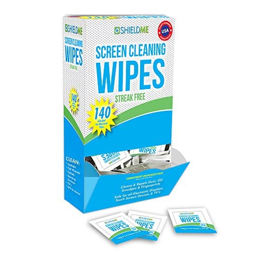 SHIELDME Lens Cleaning Wipes, 140 Ct, Black (6140)