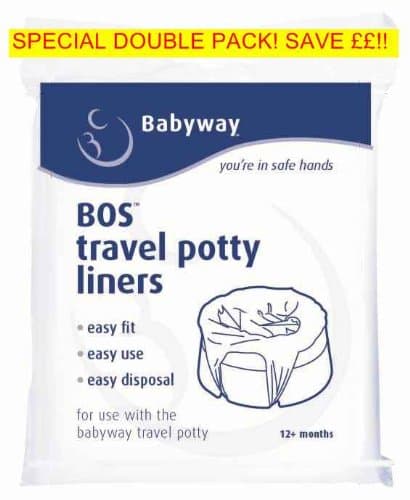 Babyway Travel Potty Liners 2 pack - 20 LINERS