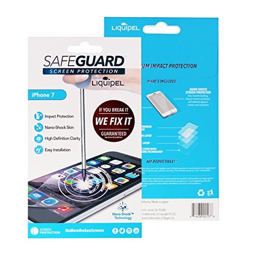 Liquipel Screen Protector Safeguard lite Compatible with iPhone 6+/6s+/7+/8+