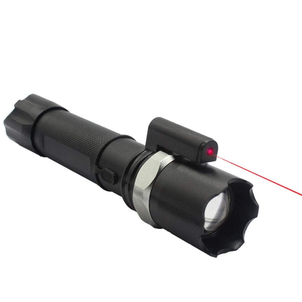 JIAOO LED Flashlight Glare Torch Flashlight Mini Flash Lamp Rechargeable Flashlight for Self-Defense Night Riding