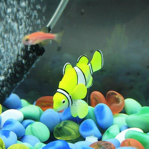 Clownfish Green Aquarium Fish Tank Landscape Decoration Glow Simulation Animal Plants Ornament Nemo & Rumble Fish no.33
