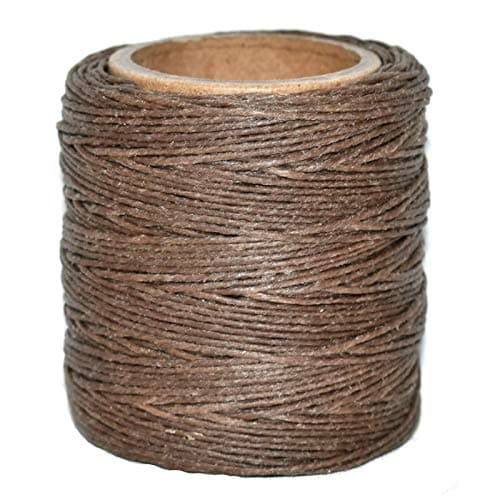 .050" Cocoa Waxed Polycord. 210 feet Each. Includes 2 spools.